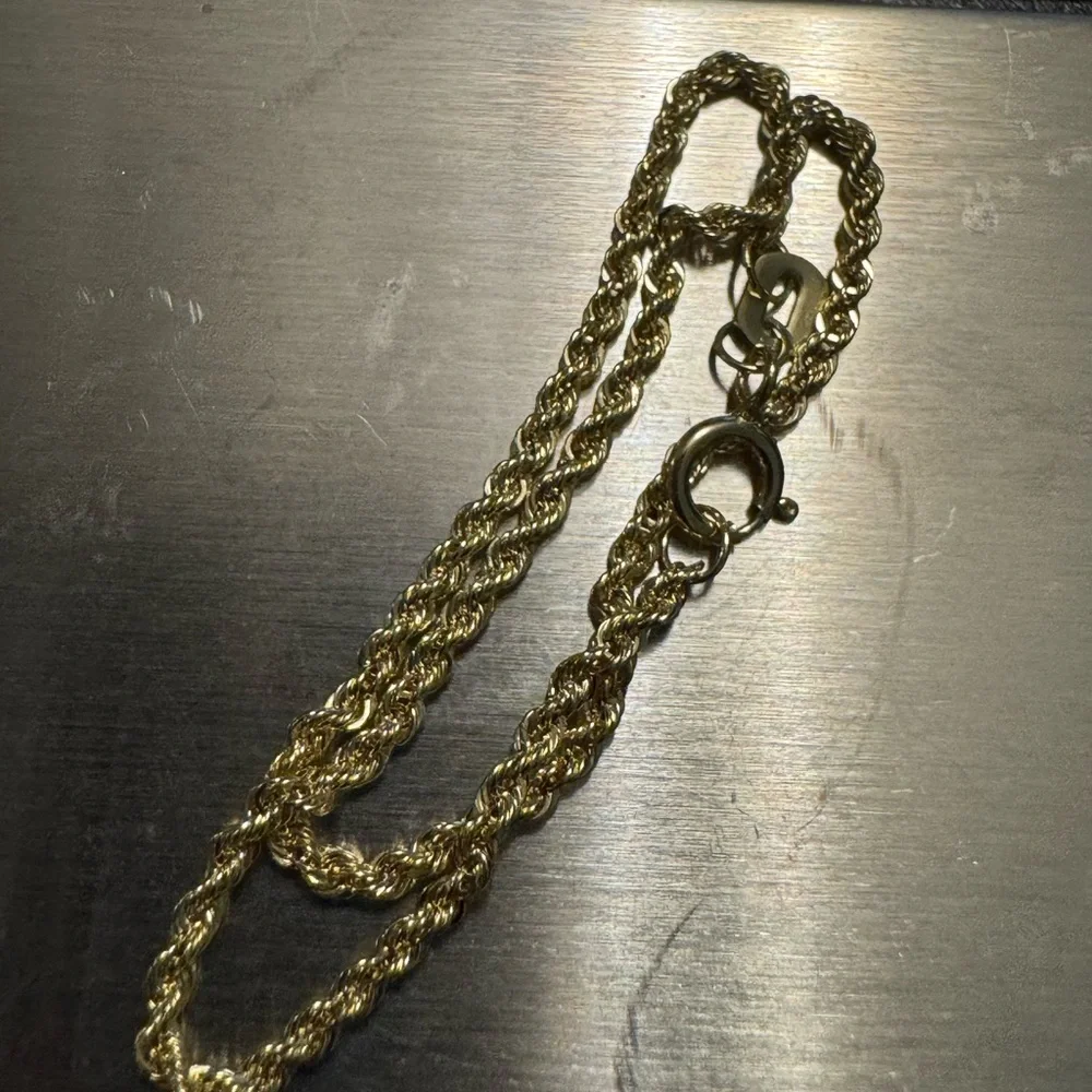 10k Gold Classic Rope Chain Bracelet - Women Jewelry